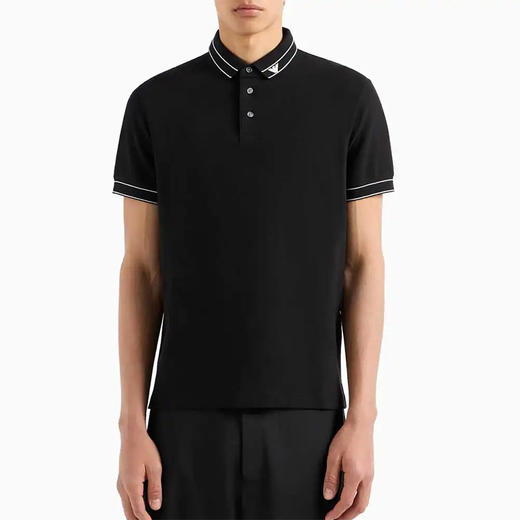 Emporio Armani 男士刺绣全新全棉短袖Polo T恤 11940 商品图7