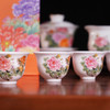 《国色天香》重工粉彩茶具 牡丹大王张松茂、粉彩女王徐亚凤之作 商品缩略图3