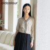 oldcolour2023春秋季新款假两件针织拼接连衣裙女气质网纱裙P341002A1 商品缩略图2
