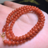 S925南红玛瑙项链-小米珠圆珠 商品缩略图0
