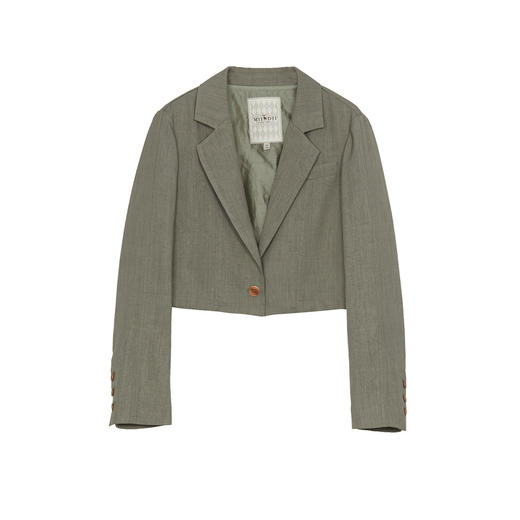 谜底小西装外套女2024秋款通勤风时尚短款百搭西服长袖243MW1074 商品图4