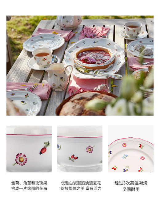 【清仓特惠4折，仅1套，无货退款】villeroyboch德国唯宝进口碗碟套装家用餐厅小花园情侣新婚礼物 商品图2