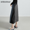 oldcolour秋季新款休闲拼接结构复古风牛仔半身裙女P330603A1 商品缩略图4
