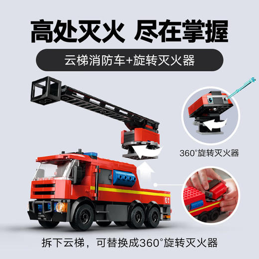 乐高积木L60414乐高城市系列现代化消防局 商品图4