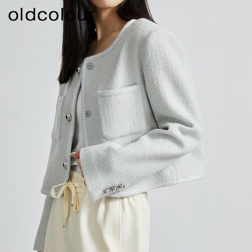 oldcolour秋季新款法式短款小香风外套女气质高级感上衣P340401A1 商品图2