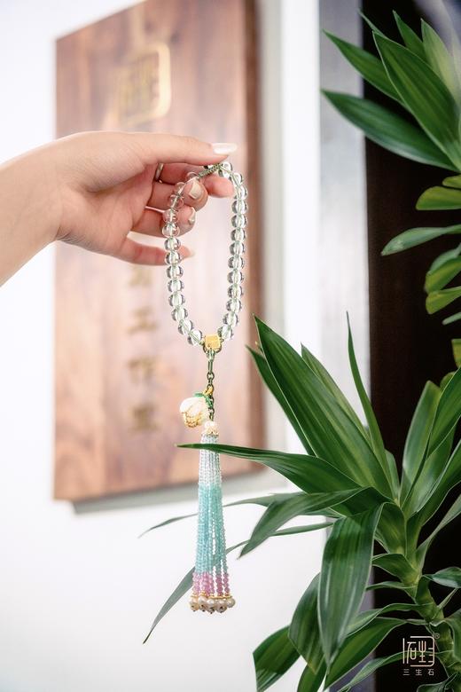 禅·白水晶玉兰花三生无限红宝多用手持 商品图2