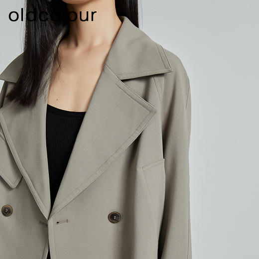 oldcolour秋季新款宽松时尚英伦风小个子西装短外套女P320403A1 商品图3