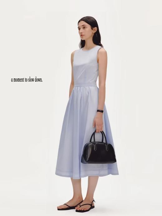 shyshystill/shy202304025/全棉背后三角镂空无袖好版型夏季连衣裙 商品图3