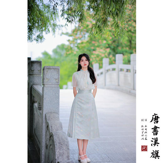 【惊岁流光】马面裙刺绣改良国风新中式梅兰竹菊马面套装 商品图4