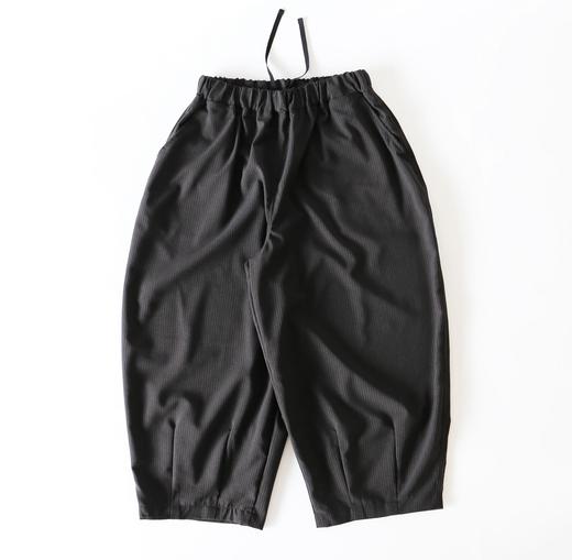 HARVESTY 黑色细纹理阔腿裤休闲裤 商品图3