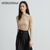 oldcolour春秋季新款时尚复古通勤修身显瘦中袖针织打底衫P310504A1 商品缩略图3