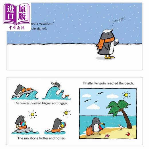 【中商原版】Salina Yoon 企鹅一族系列英文原版绘本6册 Penguin and Pumpkin Pinecone in Love on Vacation 儿童故事纸板书 商品图3