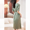 弹力缎真丝气质，显瘦桑蚕丝绸缎连衣裙KQN-29361 商品缩略图3