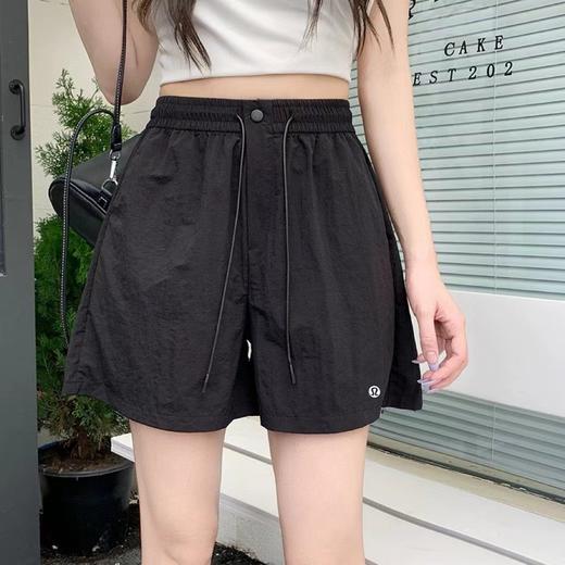 lulu速干阔腿伞裤显瘦休闲运动松紧腰短裤 商品图8