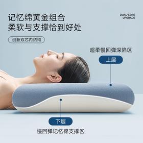 双拼星球深睡枕Pro护颈枕记忆棉枕五星级酒店枕头侧睡护颈椎助睡眠枕头枕芯枕套儿童深睡枕