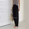 CatKaiser新中式冰丝肌理速干裤冰丝阔腿裤女夏季薄款高腰阔腿裤 商品缩略图2