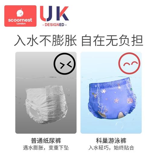 科巢婴儿游泳裤纸尿裤专用女宝一次性防水拉拉裤男儿童宝宝尿不湿 商品图2