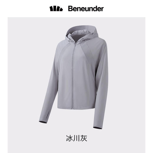 蕉下防晒衣女冰丝凉感防紫外线UPF50+ 冰触浅息披肩防晒服 冰川灰 L 商品图4