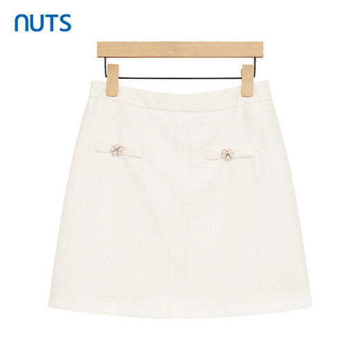 NUTS夏季时尚通勤风 纯色气质短裙429062319 商品图0