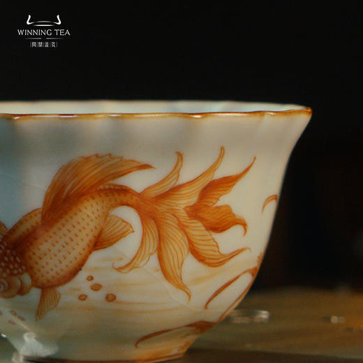 问鼎汝瓷鼎峰系列天青沐菊杯（穿芦入池） 商品图4