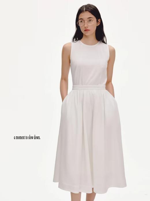 shyshystill/shy202304025/全棉背后三角镂空无袖好版型夏季连衣裙 商品图0