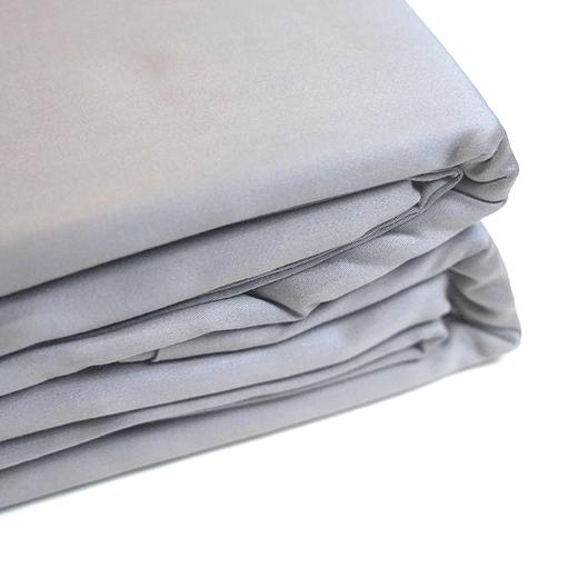 【武汉】银鹏汉棉全棉四件套色布绣花系列浅灰/深灰色（被套：200*230cm,床单250*250cm,枕套2个：48*74cm） 商品图4