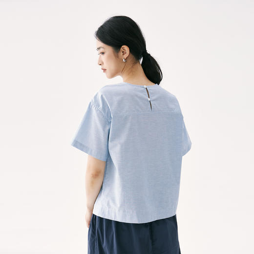 零意义 meanil 棉麻背扣箱型上衣 商品图6