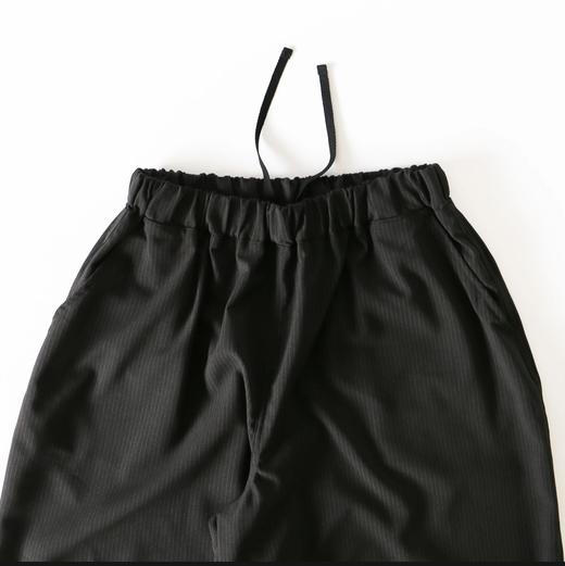 HARVESTY 黑色细纹理阔腿裤休闲裤 商品图4