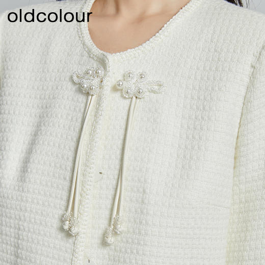 oldcolour秋季新款小香风中式圆领中国风短外套上衣女P340403A1 商品图4