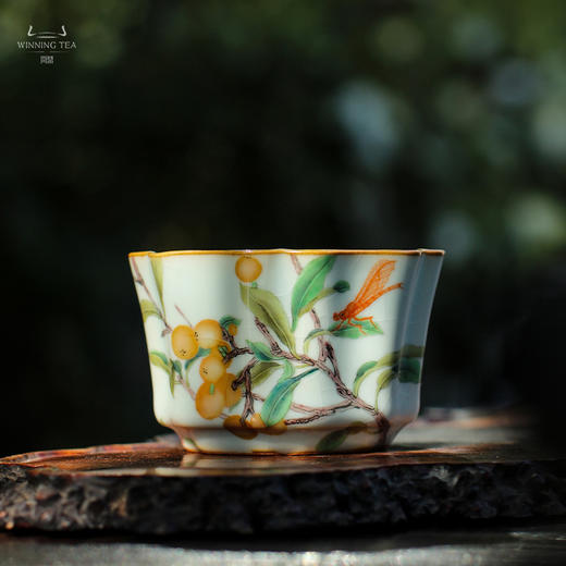 问鼎汝瓷鼎峰系列天青老款簪花杯 (傲骨峥嵘) 商品图0