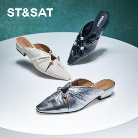 星期六时尚小方头摩登穆勒拖SSC3114046