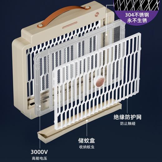 【家用电击式灭蚊灯】USB充电商用驱蚊器 光触媒户外天网驱蚊灯  商品图1
