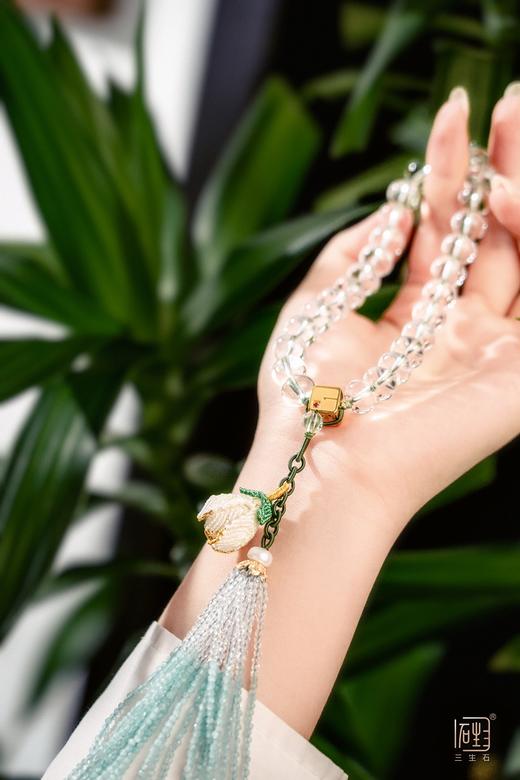 禅·白水晶玉兰花三生无限红宝多用手持 商品图1