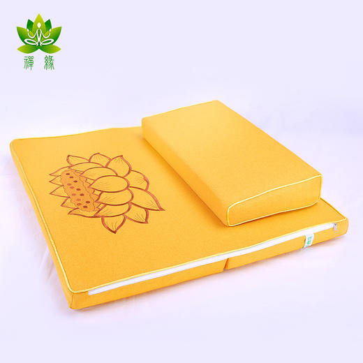可折叠的禅修静坐打坐坐垫  莲花刺绣款 商品图2