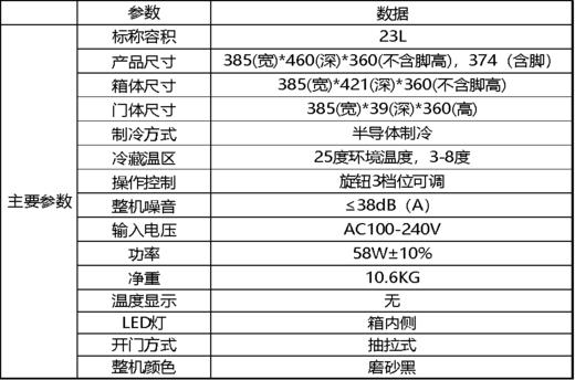 卫浴柜-嵌入式化妆品冰箱 商品图4