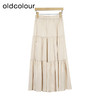 oldcolour夏季新款松紧高腰显瘦中长款蛋糕裙A字裙GP21063775 商品缩略图2