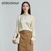 oldcolour秋季新款时尚气质通勤圆领装饰长袖套头衫女P330106A1 商品缩略图2