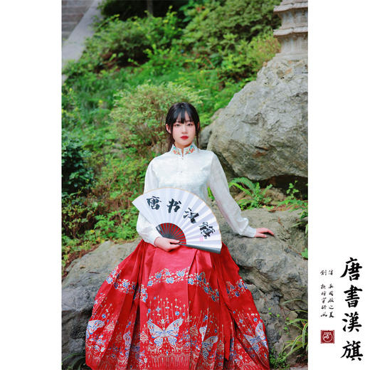 【蝶恋花·春趣】马面裙织金妆花改良国风新中式蝶戏花马面套装 商品图3