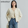 oldcolour秋季新款圆领轻熟甜美淑女小香风羊毛外套女P340405A1 商品缩略图3