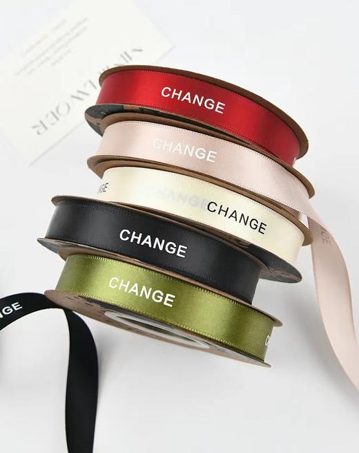 1.6公分CHANGE英文丝带（25码）B2 商品图1