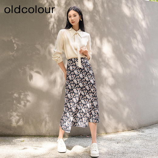 oldcolour春秋季新款通勤风职场气质显瘦百搭长袖衬衫女GP31013004 商品图3