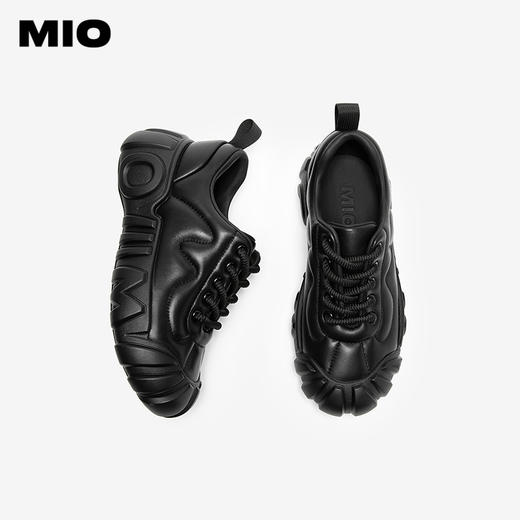 MIO米奥秋季圆头时尚休闲鞋舒适羊皮革质感活力通勤板鞋女M244543601 商品图3