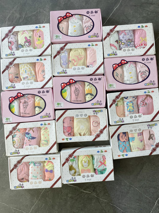 云仓 韩单换标 品牌面料，儿童精梳棉平角内裤（3条装） 商品图0