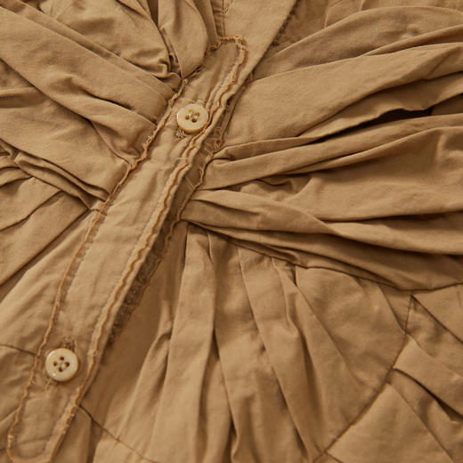 谜底大廓形立体绣花衬衣2024秋季新品慵懒风衬衫女长袖243MC1170 商品图3