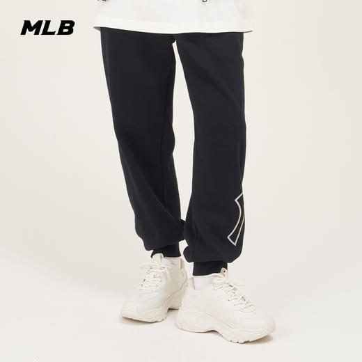 MLB男女情侣束脚立体印花logo运动长裤23秋季新款3APTB0736 商品图1