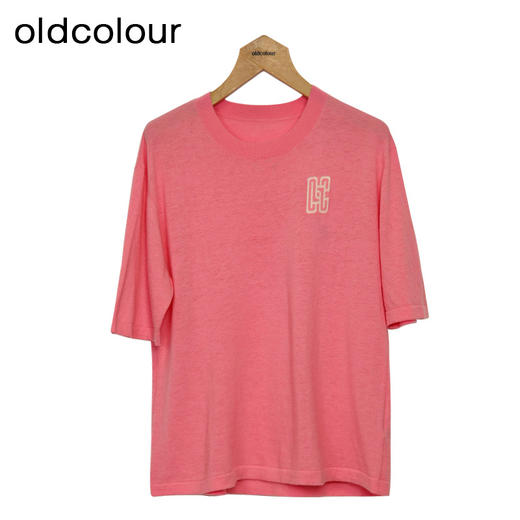 oldcolour纯色针织衫春季新款绵羊毛圆领短袖宽松上衣女P11052157 商品图1