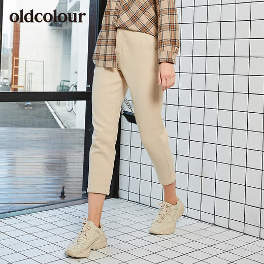 oldcolour2019冬季新品商场同款九分小脚牛仔裤女L42113247 商品图2