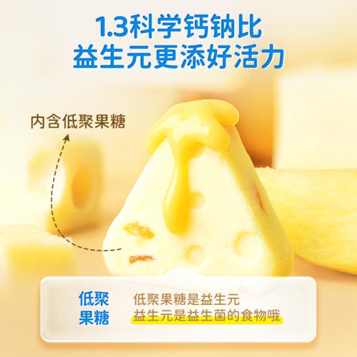 【任选专区】【36月+】蓝蓝零食_益生元高钙三角芝士酪/黄桃味/90g 商品图2
