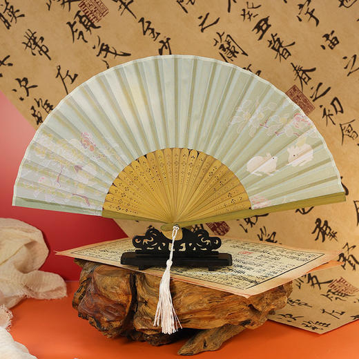 【夏天扇子古风扇子】折叠扇子古风折扇 汉服扇新中式女扇舞蹈扇小扇子 商品图11