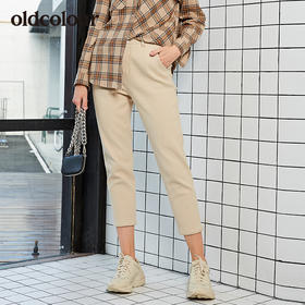 oldcolour2019冬季新品商场同款九分小脚牛仔裤女L42113247